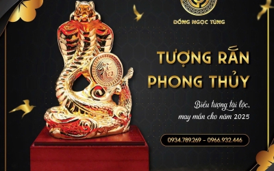20+ TƯỢNG RẮN PHONG THỦY BẰNG ĐỒNG NĂM MỚI 2025